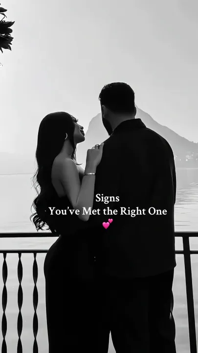 TikTok slideshow cover: Signs You've Met the Right One