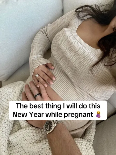TikTok slideshow cover: The best thing I will do this New Year while pregnant