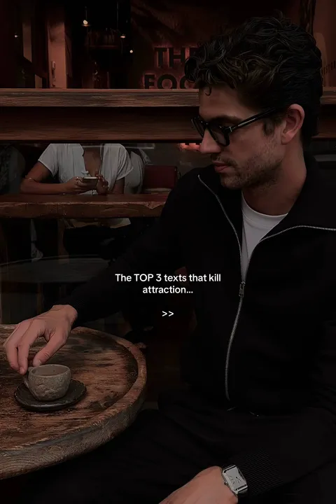 TikTok slideshow cover: The TOP 3 texts that kill attraction...