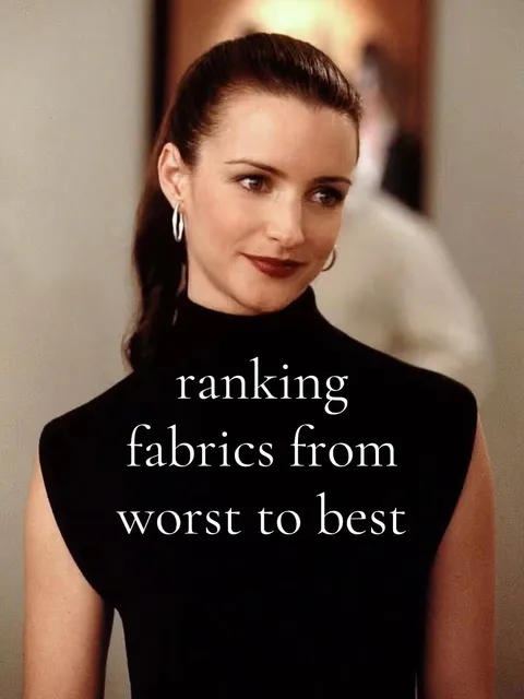 TikTok slideshow cover: Ranking fabrics from worst to best