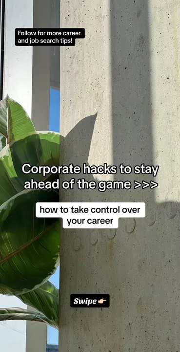 TikTok slideshow cover: Corporate hacks to stay ahead of the game