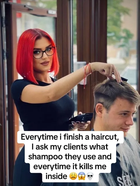 TikTok slideshow cover: Haircare advice from a stylist