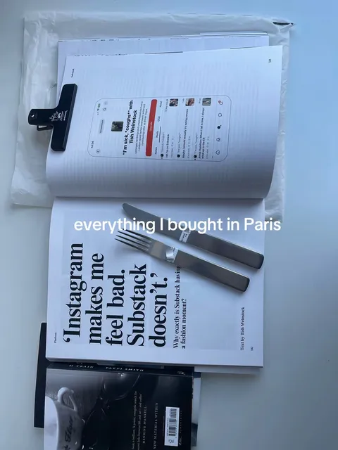 TikTok slideshow cover: Paris Purchases