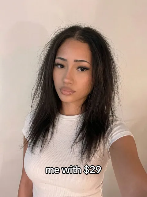 TikTok slideshow cover: Me with $29