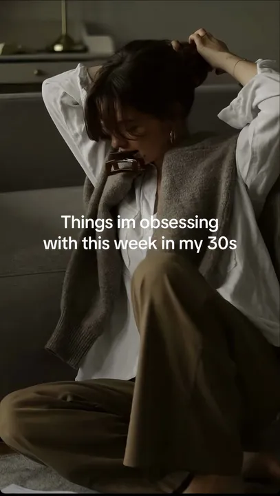 TikTok slideshow cover: Things im obsessing with this week in my 30s