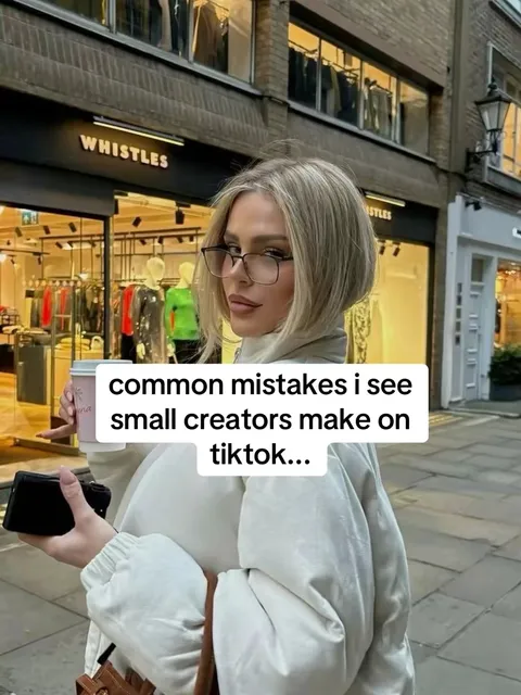 TikTok slideshow cover: Common mistakes of small TikTok creators
