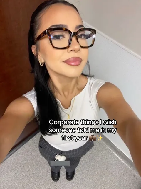 TikTok slideshow cover: Corporate things I wish someone told me