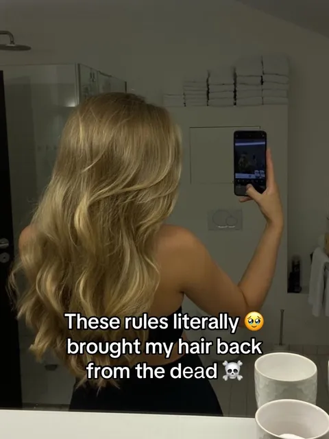 TikTok slideshow cover: Rules that brought my hair back
