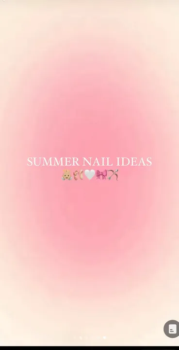 TikTok slideshow cover: Summer Nail Ideas
