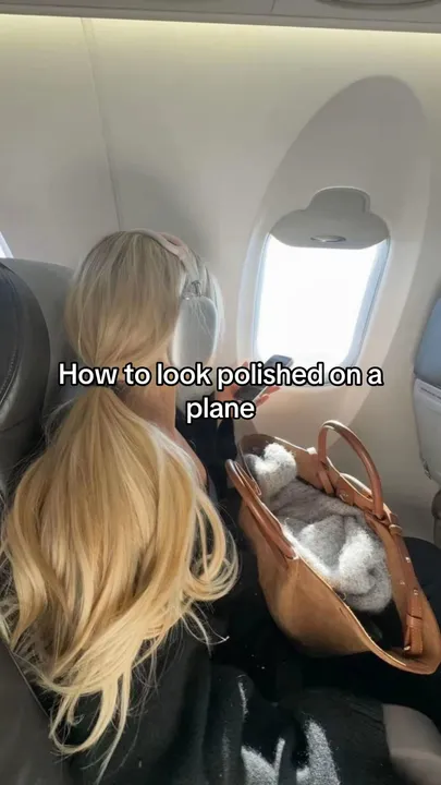 TikTok slideshow cover: How to look polished on a plane