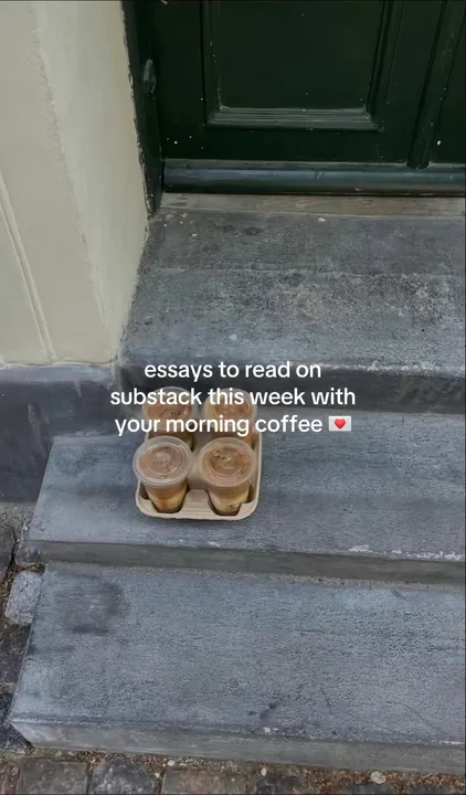 TikTok slideshow cover: Essays to read on Substack