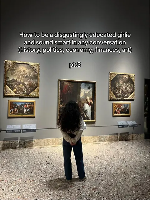 TikTok slideshow cover: How to be a disgustingly educated girlie (pt. 5)