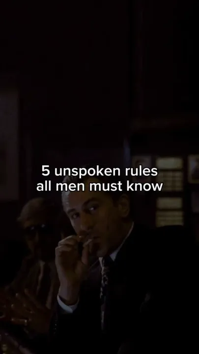 Portada del carrusel de TikTok: 5 unspoken rules all men must know