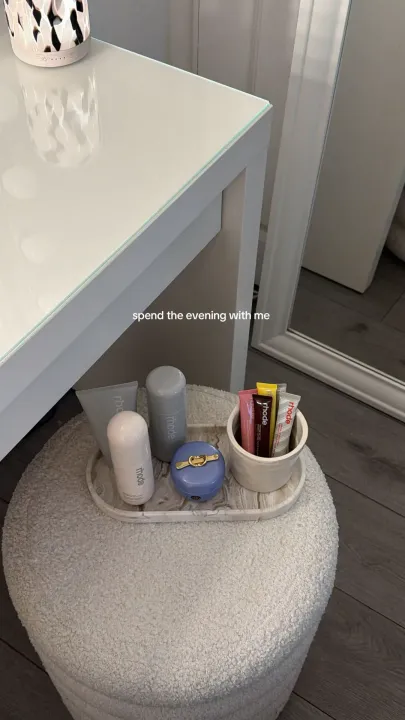 TikTok slideshow cover: Evening Routine
