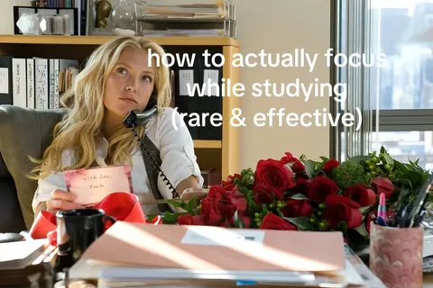TikTok slideshow cover: how to actually focus while studying (rare & effective)