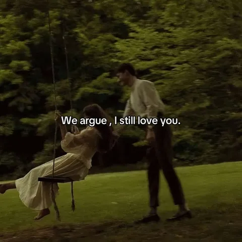 TikTok slideshow cover: We argue, I still love you.