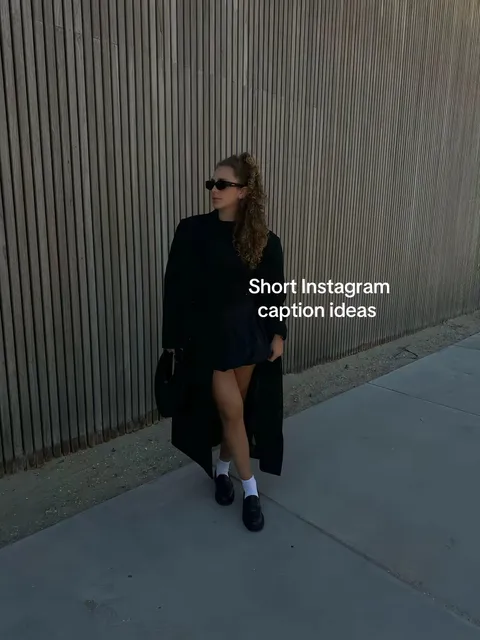 TikTok slideshow cover: Short Instagram caption ideas