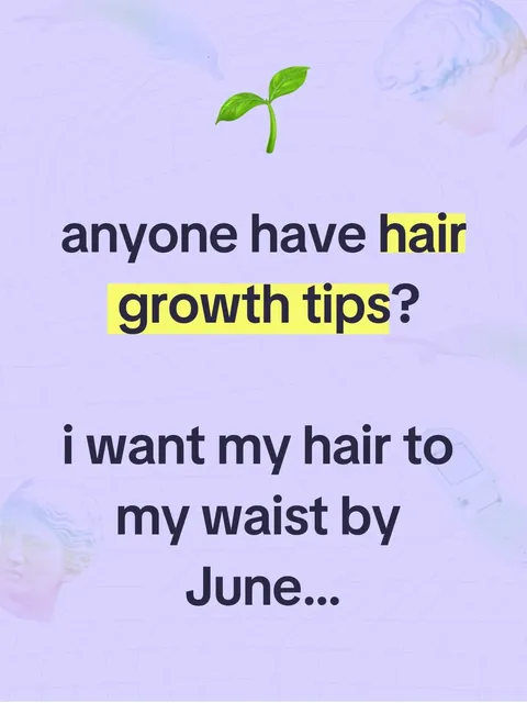 TikTok slideshow cover: Hair growth inquiry