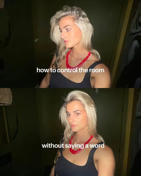 TikTok slideshow cover: how to control the room without saying a word