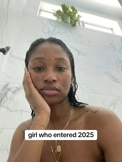 TikTok slideshow cover: Girl who entered 2025