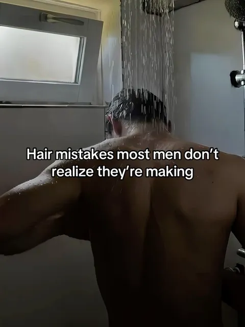 TikTok slideshow cover: Hair mistakes most men don't realize they're making