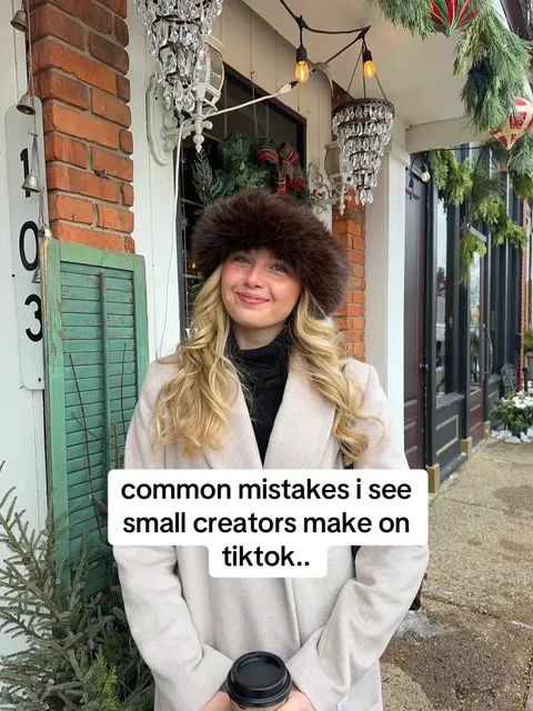 Original slideshow: Common mistakes small creators make on TikTok