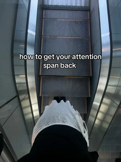 TikTok slideshow cover: How to get your attention span back
