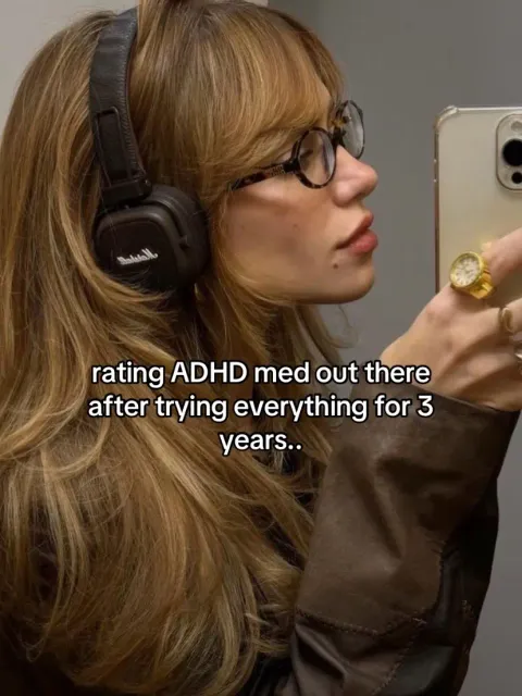 TikTok slideshow cover: rating ADHD med out there