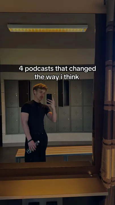 TikTok slideshow cover: 4 podcasts that changed the way i think