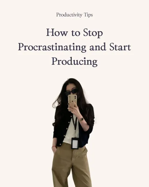 TikTok slideshow cover: How to stop procrastinating and start producing
