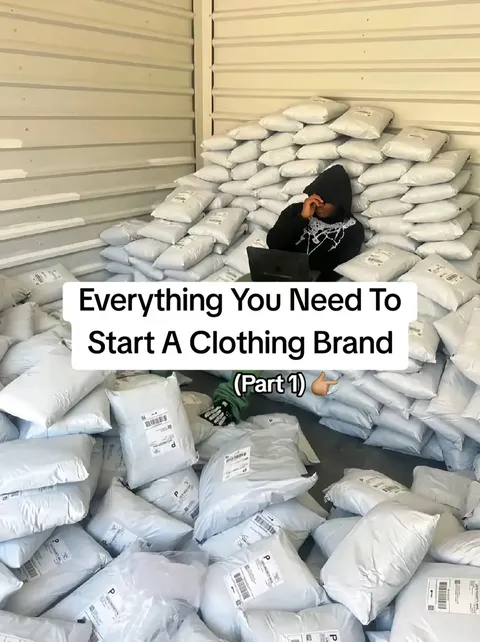 TikTok slideshow cover: Everything You Need To Start A Clothing Brand (Part 1)