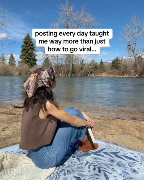 TikTok slideshow cover: Posting every day taught me way more than just how to go viral...