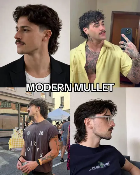 TikTok slideshow cover: MODERN MULLET