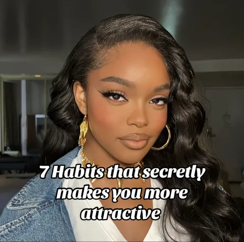 TikTok slideshow cover: 7 Habits that secretly makes you more attractive
