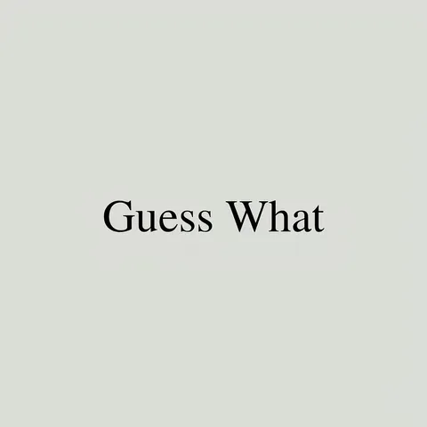 TikTok slideshow cover: Guess What