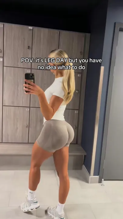 TikTok slideshow cover: Leg Day POV