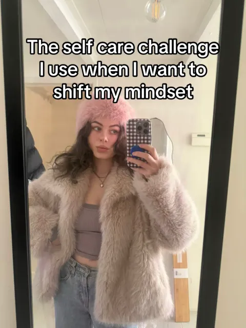 TikTok slideshow cover: Self care challenge