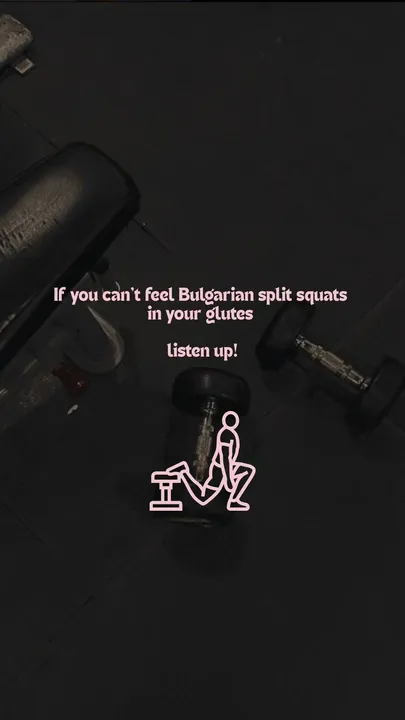 TikTok slideshow cover: Bulgarian Split Squat Tips