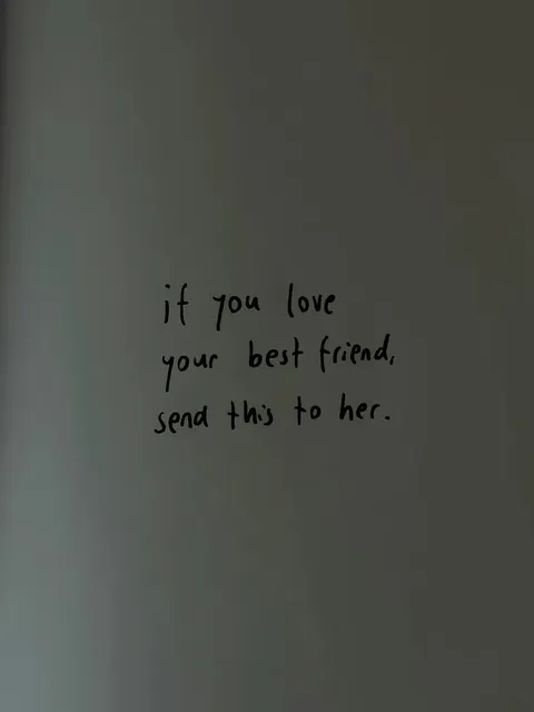 TikTok slideshow cover: Message for a Best Friend