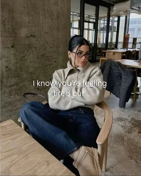 TikTok slideshow cover: I know you're feeling tired but...