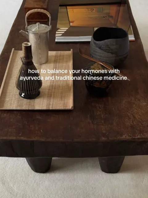 TikTok slideshow cover: How to balance your hormones with ayurveda and traditional chinese medicine