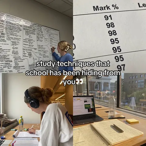 TikTok slideshow cover: Hidden Study Techniques