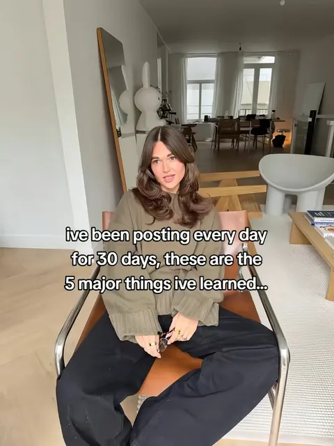 TikTok slideshow cover: 30-Day Posting Results