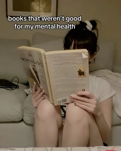 TikTok slideshow cover: Books that weren't good for my mental health
