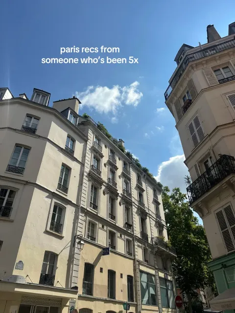 TikTok slideshow cover: Paris recommendations