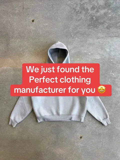 TikTok slideshow cover: Clothing manufacturer recommendation