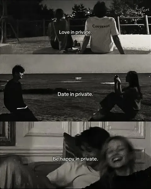 TikTok slideshow cover: Love in private