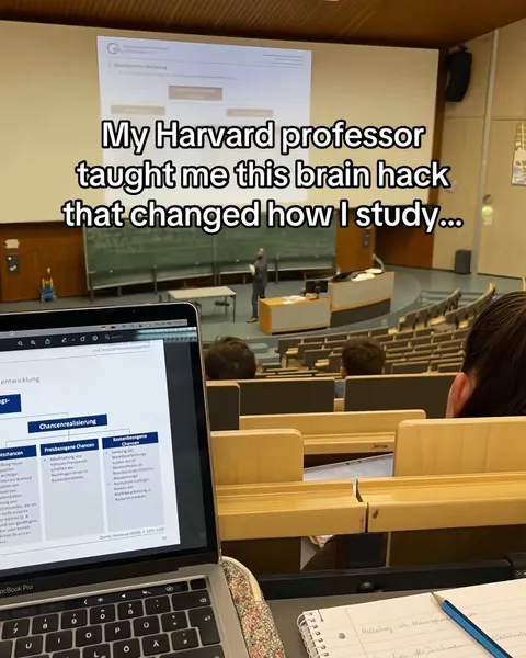 TikTok slideshow cover: Harvard Brain Hack