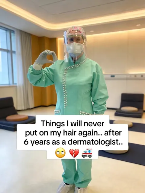 TikTok slideshow cover: Dermatologist hair care advice