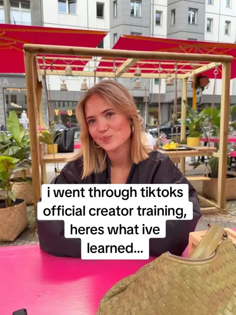 Original slideshow: TikTok official creator training lessons